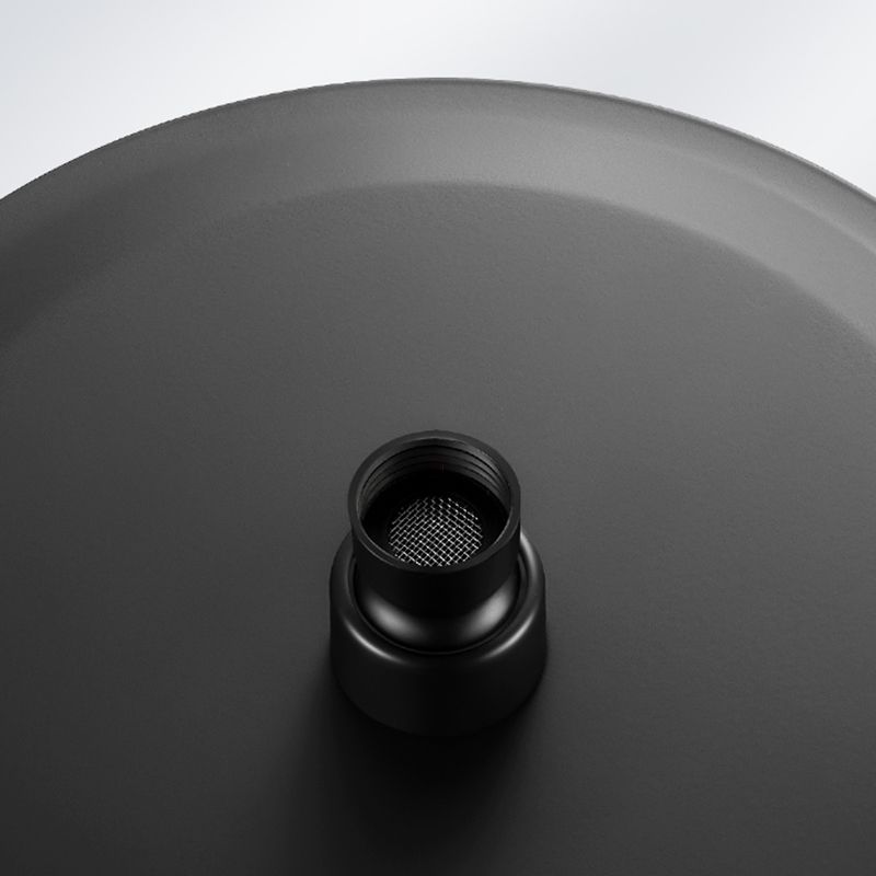 BowLift | Black round fixed shower head Modern design wall-mounted shower head