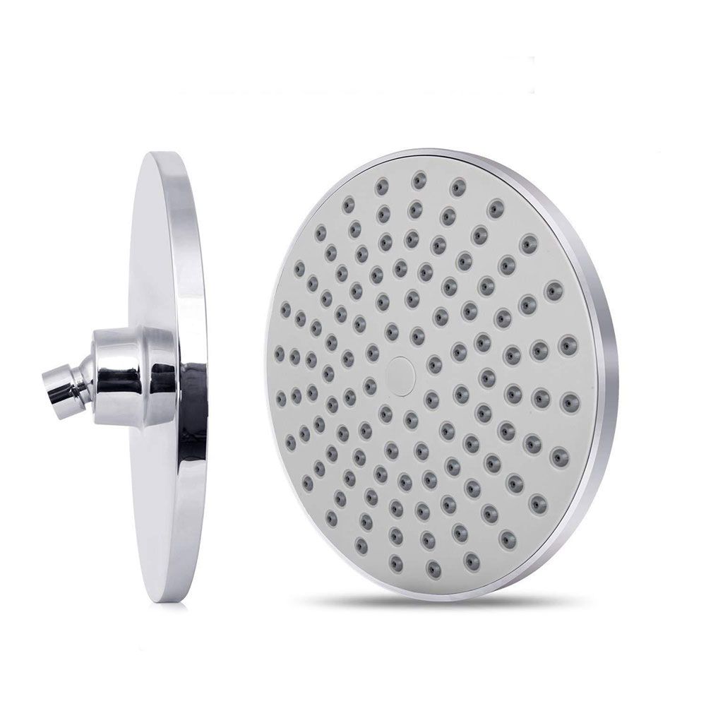 BowLift | Contemporary Fest Shower Head Round Shower Head Combo in Silver