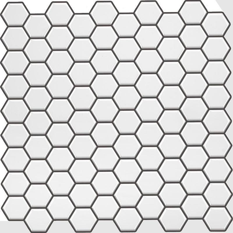 BowLift | Polygon Metal Peel and Stick Back Wall Tile PVC Peel and Stick Tile for the Kitchen