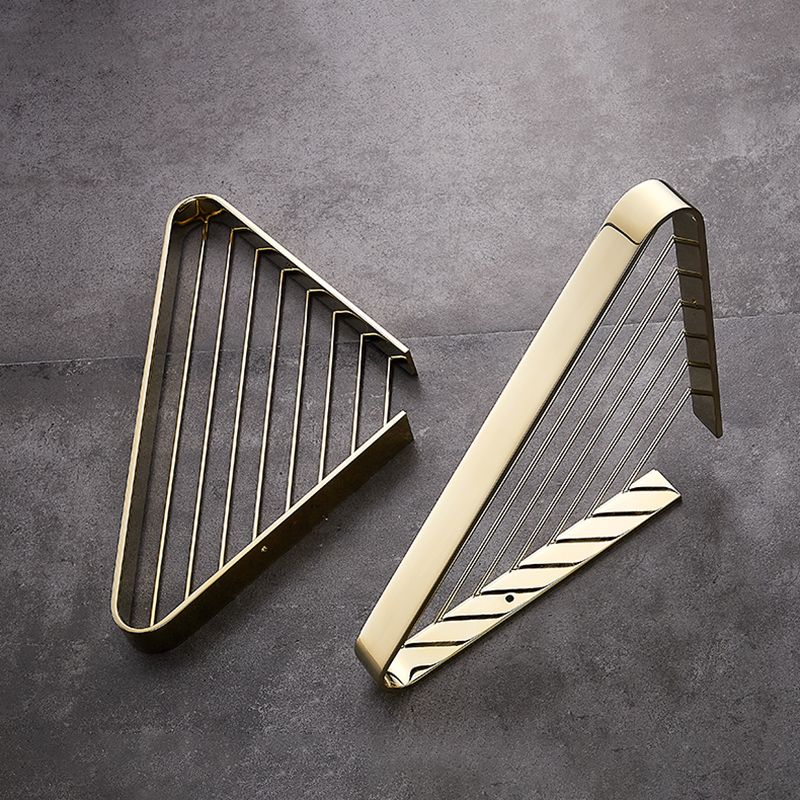 BowLift | 2-piece modern bathroom accessory set, polished chrome/gold, bathroom shelf