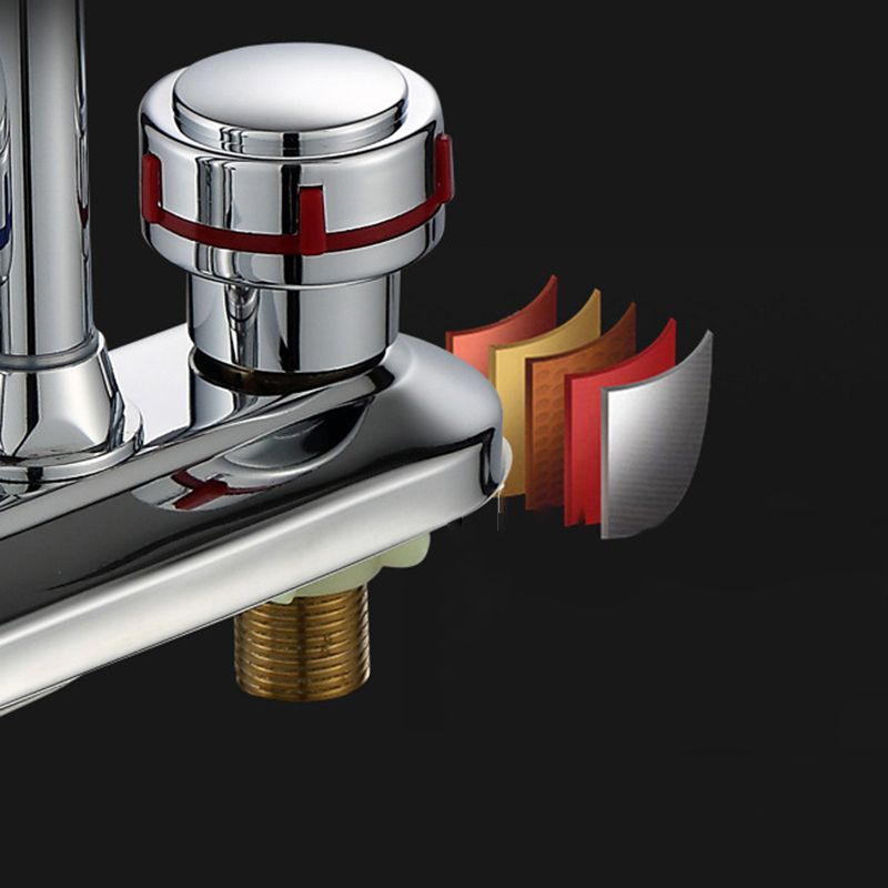 BowLift | 1or2-Handle Brushed Nickel Widespread Faucet 2 Hole Center Set Sink Faucet