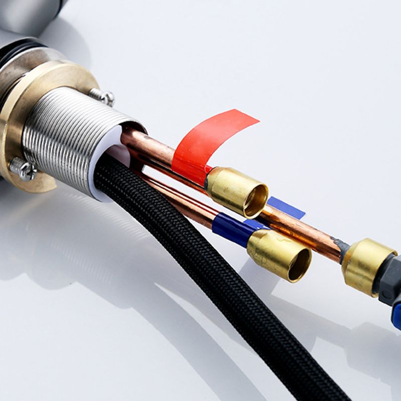 BowLift | Contemporary Style Center Sink Faucets Lever Handles Faucets for Bathroom