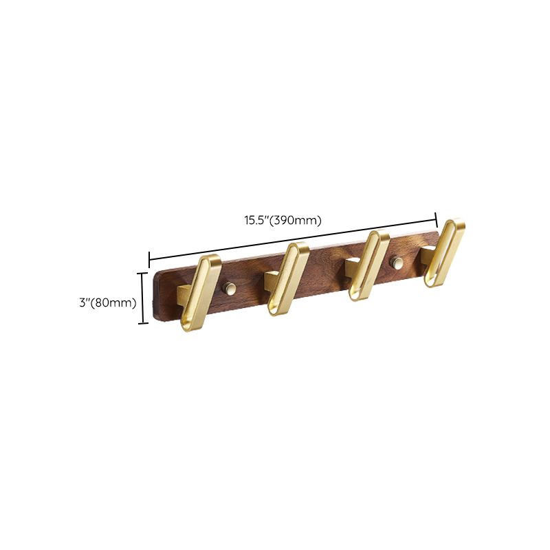 BowLift | Wood and Aluminum Bath Hardware Set Golden Bathroom Accessory Set