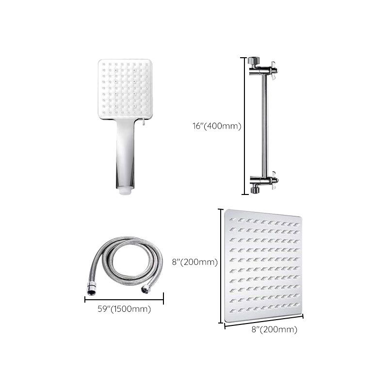 BowLift | Contemporary Shower Head Combination Polished Stainless Steel Wall-Mount Shower Head