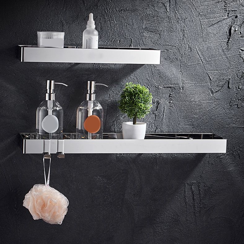 BowLift | Contemporary Stainless Steel Bathroom Shelf 2-piece Bathroom Accessory Set