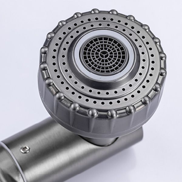 BowLift | Contemporary Centerset Faucet Lever Handles Low Arc Stainless Steel Faucet