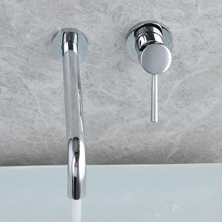 BowLift | Wall-mounted Metallic Bathtub Faucet Low Arc Pipe Bathtub Tap