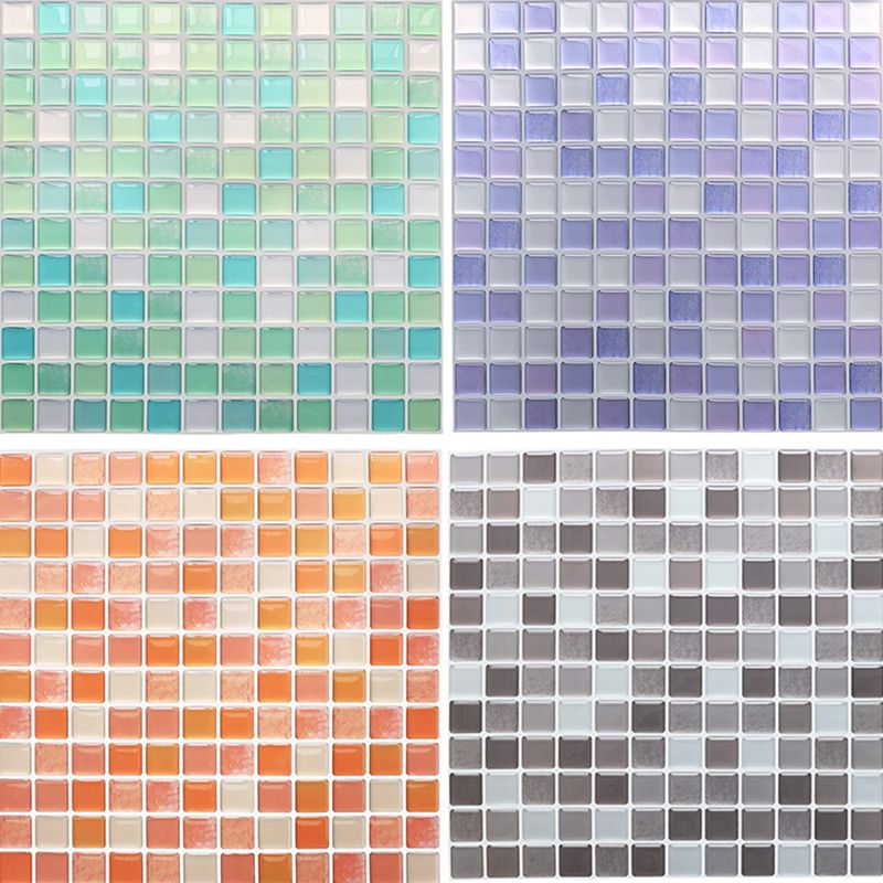 BowLift | Plastic Peel & Stick Mosaic Tile Waterproof Peel & Stick Mosaic Tile with Square Shape