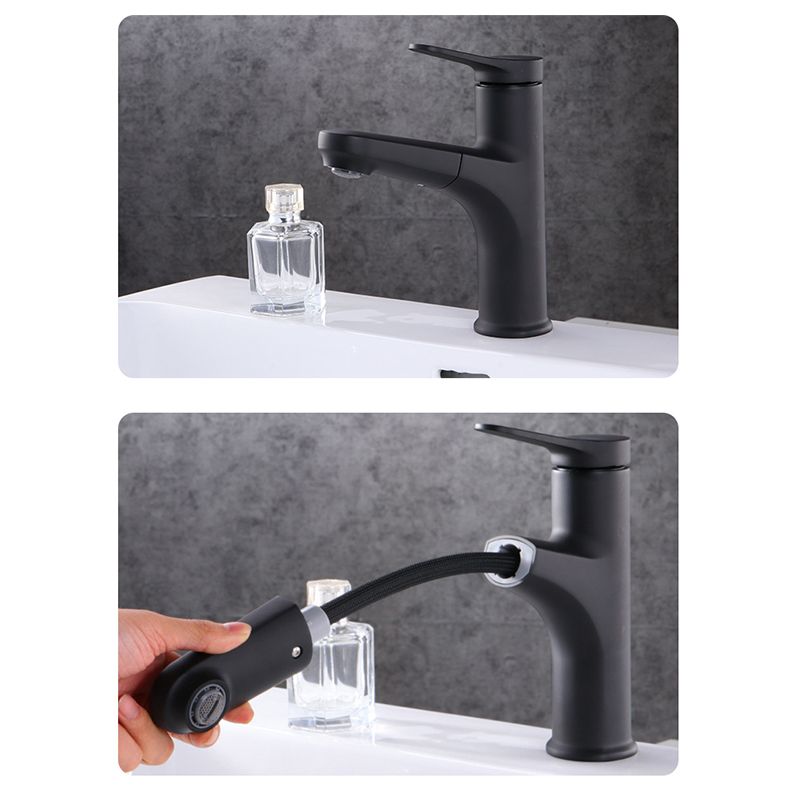 BowLift | Contemporary Basin Faucet Copper Pure Color Single Lever Retractable Basin Faucet