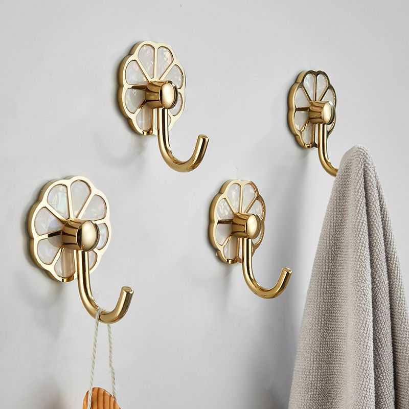 BowLift | Polished 10-piece bathroom accessory set metal corrosion-resistant bathrobe hooks