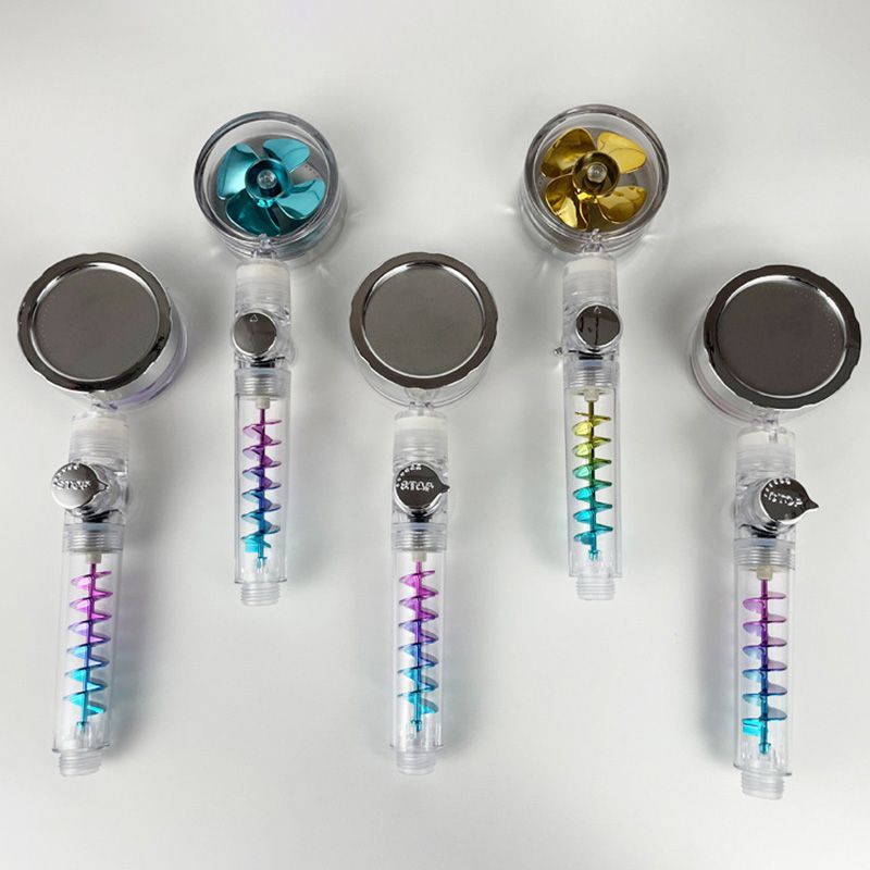 BowLift | Modern Round Handheld Showerhead Rain Spray Head made of Plastic