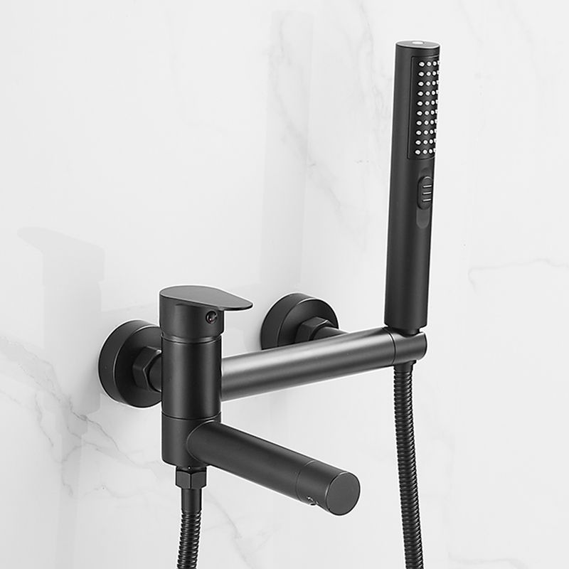 BowLift | Wall-mounted metal bathtub faucet low arch single lever bathtub faucet trim