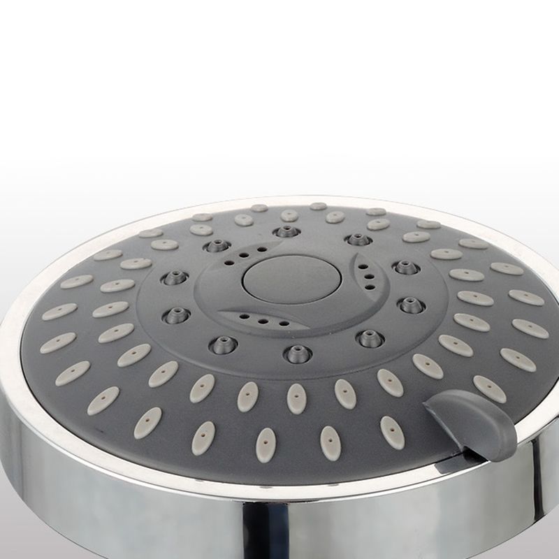 BowLift | Silver Round Fixed Shower Head Modern Style Wall Mount Shower Head