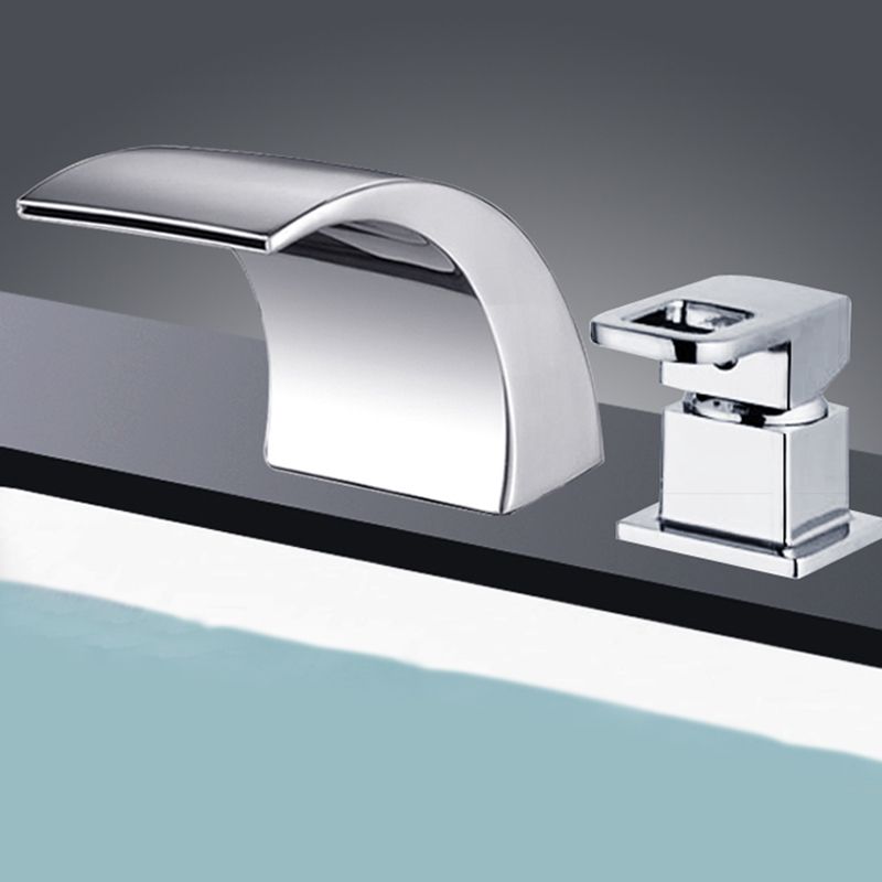 BowLift | Modern Brass Roman Bathtub Faucet Waterfall Spout Bathtub Faucet