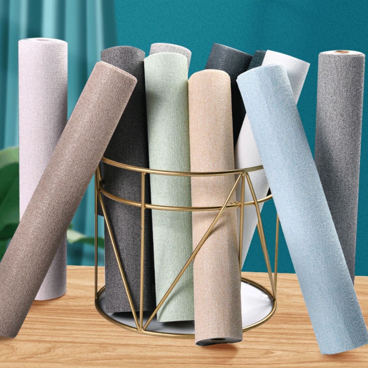 BowLift | Modern Tin Back Wall Cladding Texture Linen Roll Wall Ceiling Panel