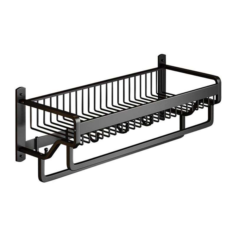 BowLift | Matt Black 2-piece modern bathroom accessories as a single item or as a set with bath shelf