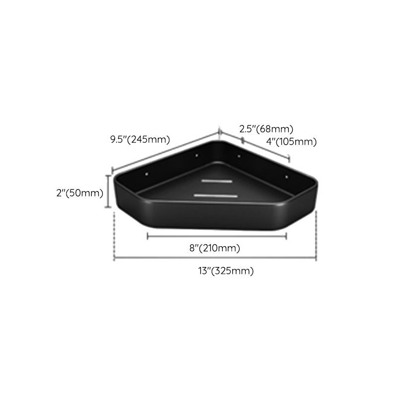 BowLift | Matt black bathroom accessories set Modern anti-rust 1/2/3-piece bathroom shelf