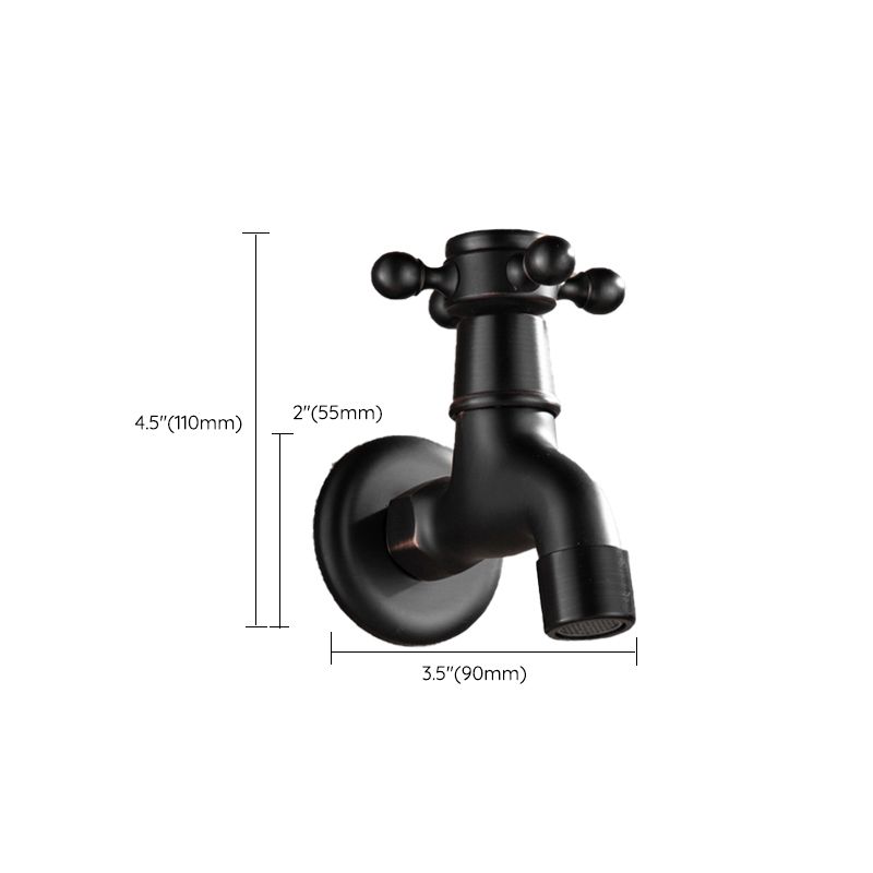 BowLift | Wide Bathroom Sink Faucet Wall-Mounted Cross Handle Faucet