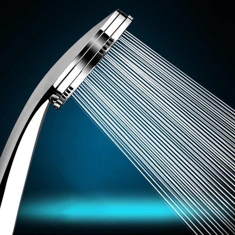 BowLift | Contemporary Silver Round Shower Head Water Efficient Standard Spray Head