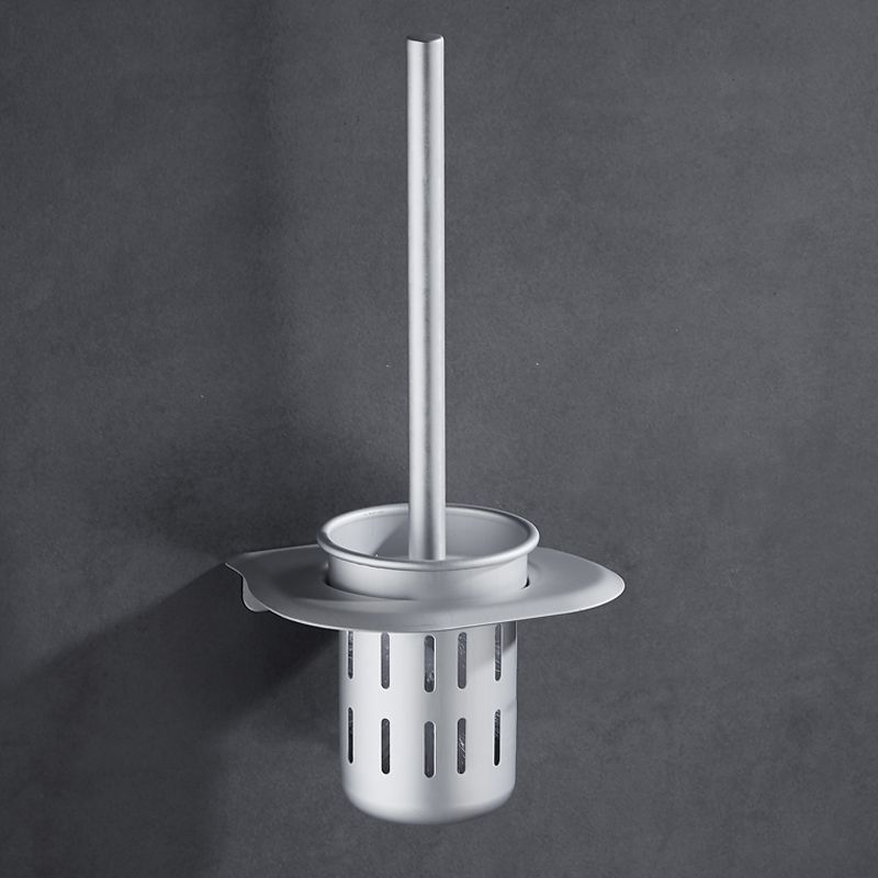 BowLift | Silver Modern Bathroom Accessory Set with Bath Shelf/Towel Rack & Bathrobe Hook