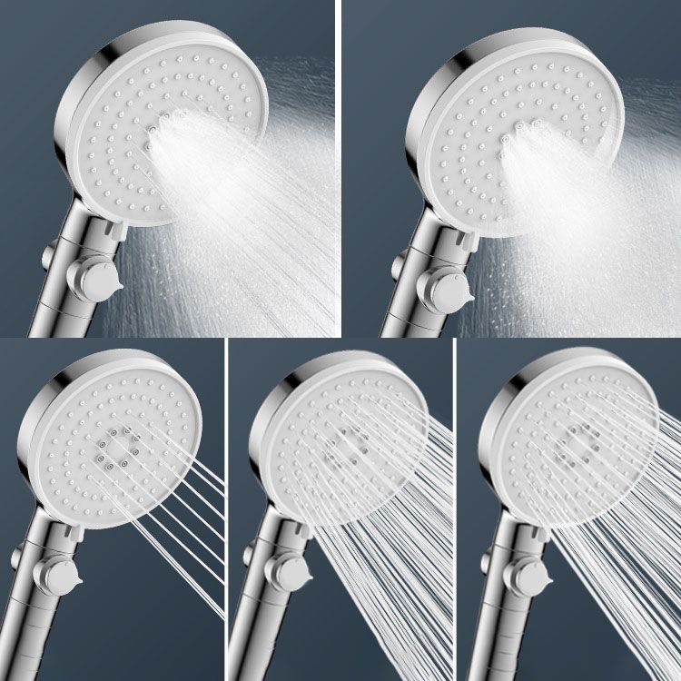 BowLift | Contemporary Hand Shower Round Shower Head Combo in Silver