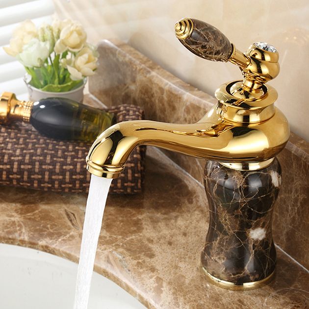 BowLift | Glam Basin faucet Lever handle Low arch basin faucet Bathroom faucet