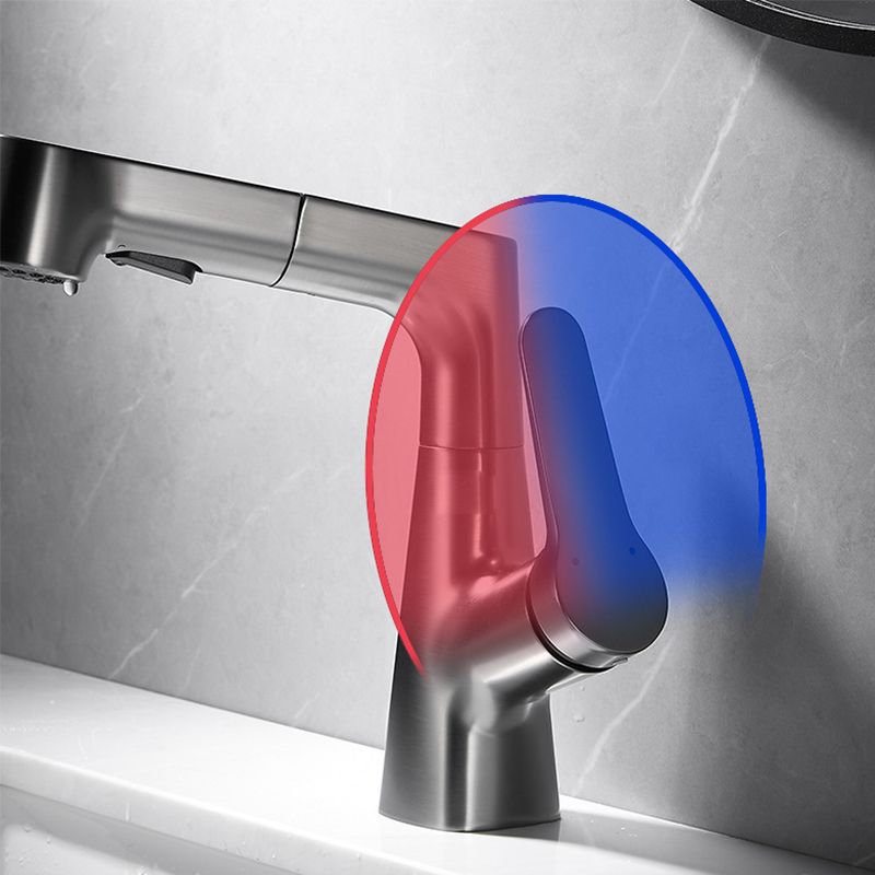 BowLift | Extendable Vessel Water Tap Modern Sink Faucet with a Lever Handle
