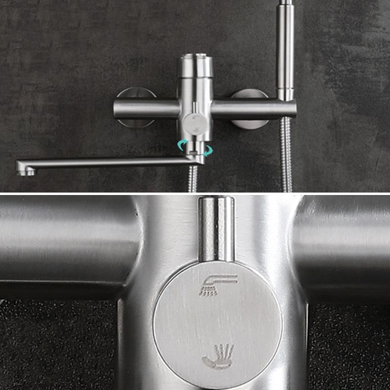 BowLift | Wall-mounted metal bathtub filling low arch swivel bathtub mixer