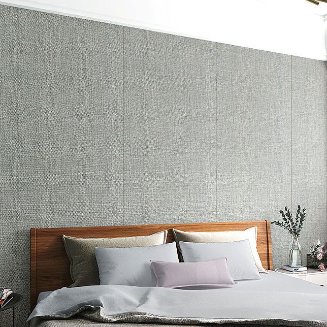 BowLift | Contemporary Style Wall Panel Linen Living Space Peel and Stick Wall Covering
