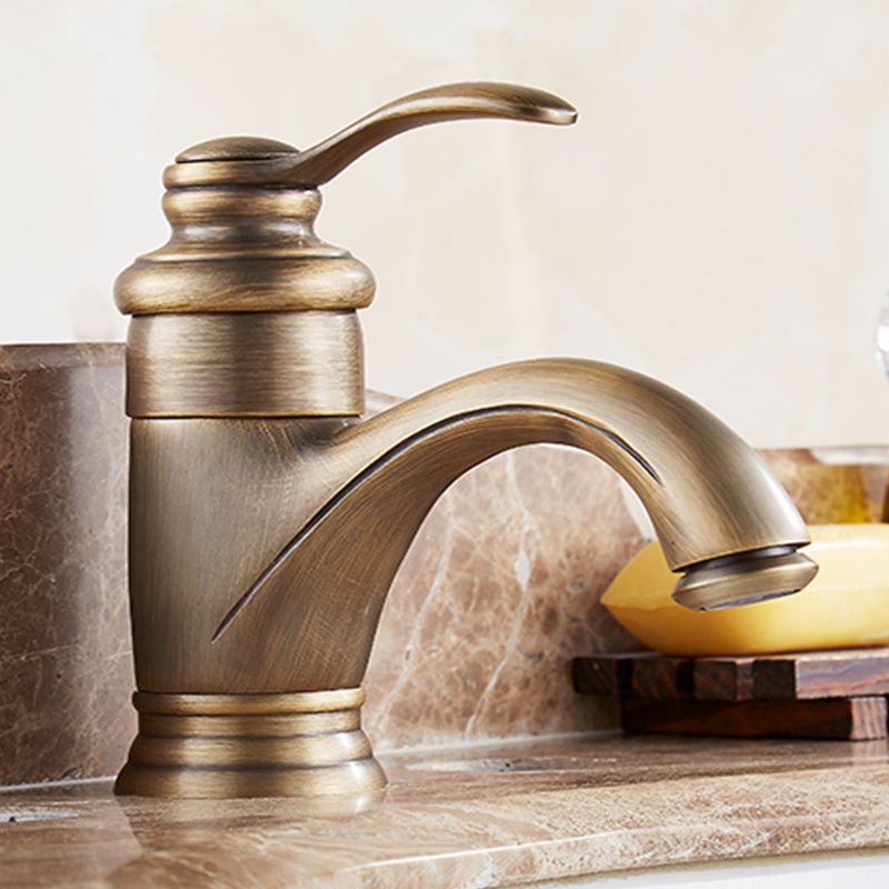 BowLift | Glam Style Bathroom Sink Faucet Single Handle Low Arc Sink Faucet