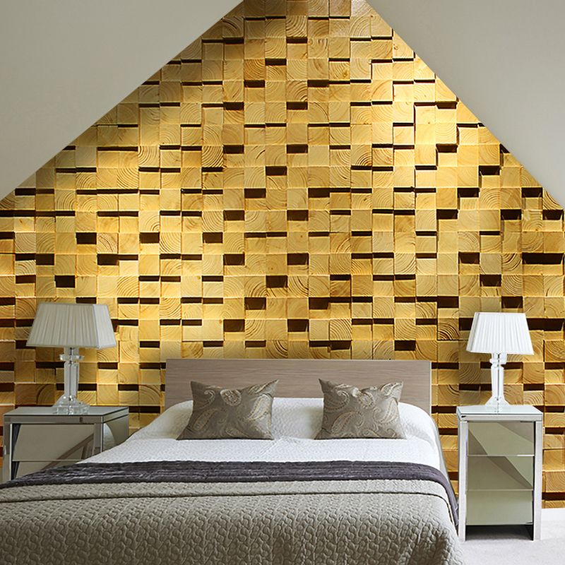 BowLift | Wood Mosaic Cladding Shiplap Glue Contemporary Interior Wall Cladding