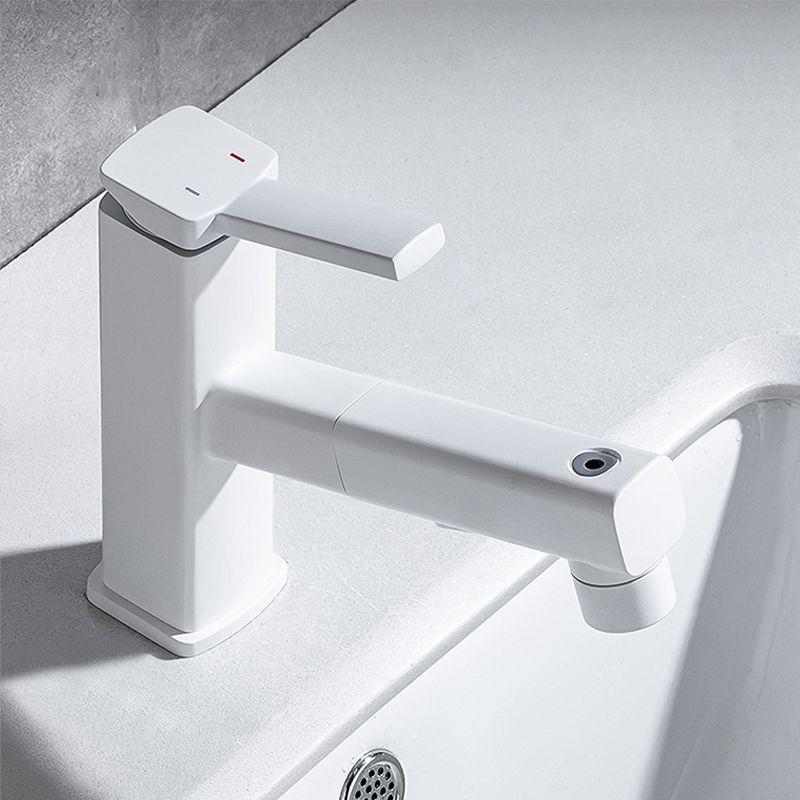 BowLift | Lever Handle Faucet Pull-Out Basin Faucet with Swivel Spout