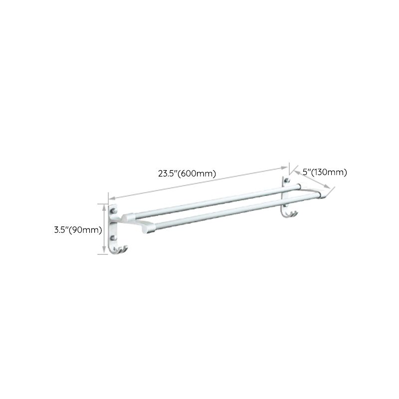 BowLift | Silver Contemporary Bathroom Hardware Set Stainless Steel Aluminum Bathroom Set