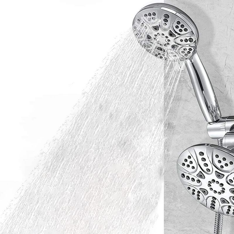 BowLift | Contemporary Shower Combo Dual Shower Head Chrome Ceiling Mounted Round Shower Head