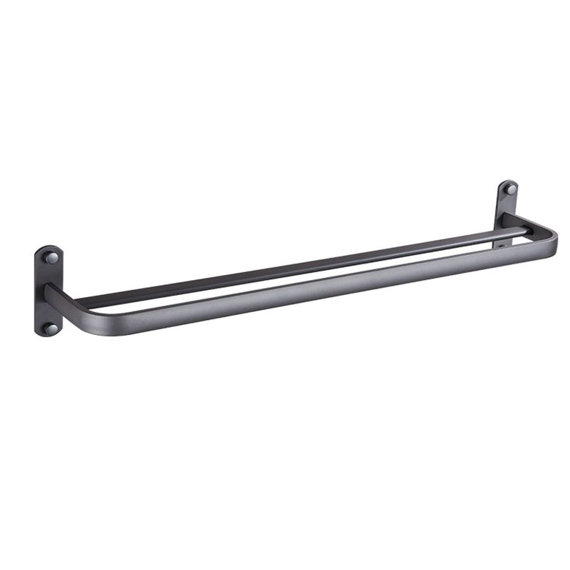 BowLift | Modern Bathroom Accessory Set Matte Black/Grey Bathroom Shelf/Towel Holder & Paper Holder
