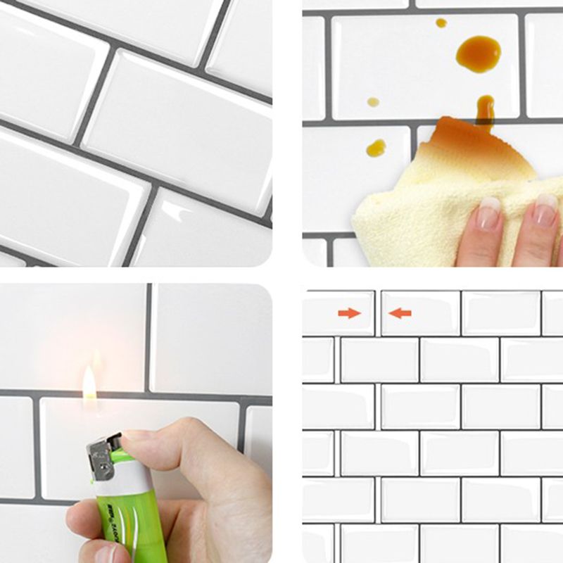 BowLift | Plastic Peel and Stick Wall Tiles 3D Square Peel and Stick Backing