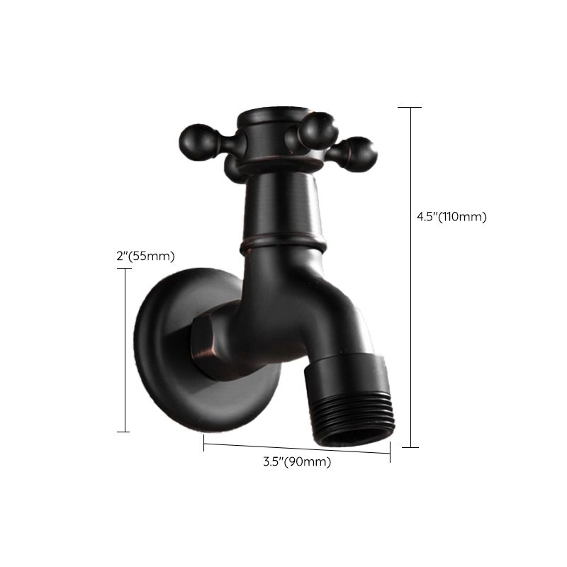 BowLift | Wide Bathroom Sink Faucet Wall-Mounted Cross Handle Faucet