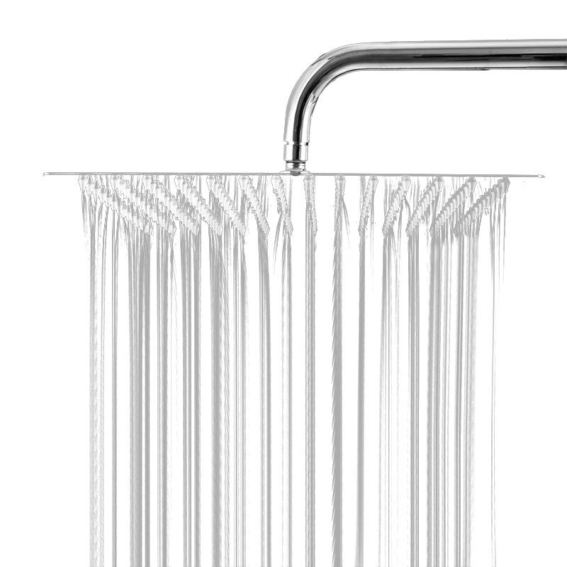BowLift | Showerhead Square Wall Mounted Rain Spray Stainless Steel Showerhead