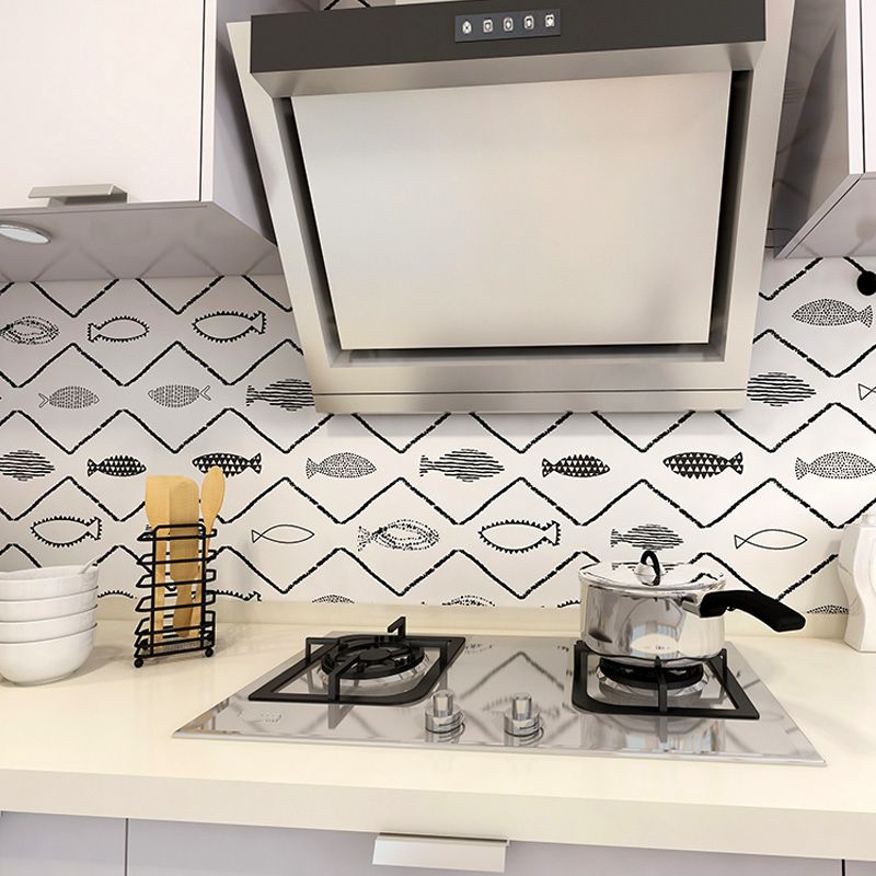 BowLift | Waterproof PVC Tile Singular Peel & Stick Tile for Kitchen Splashback Wall