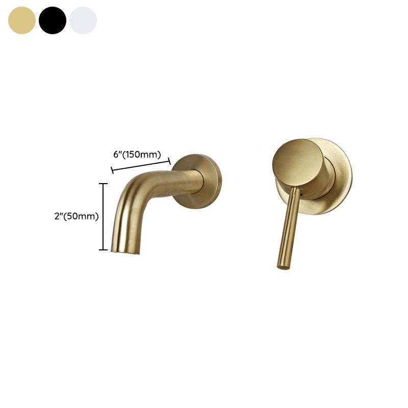 BowLift | Wall-mounted Metallic Bathtub Faucet Low Arc Pipe Bathtub Tap