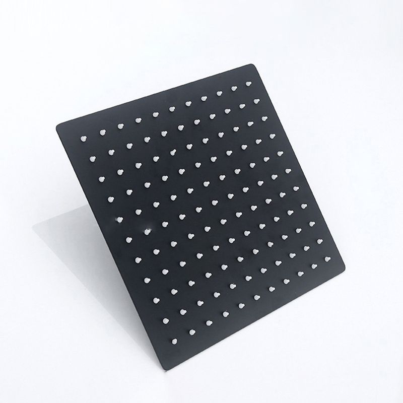 BowLift | Black Square Fixed Shower Head Modern Style Wall Mounted Shower Head