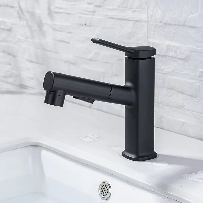 BowLift | Contemporary Vessel-Faucet Pull-out Centerset Faucet with Swiveling Spout