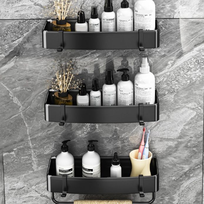 BowLift | Modern Black-White Metal Bath Hardware Set Bath Shelf Bathroom Hardware Set