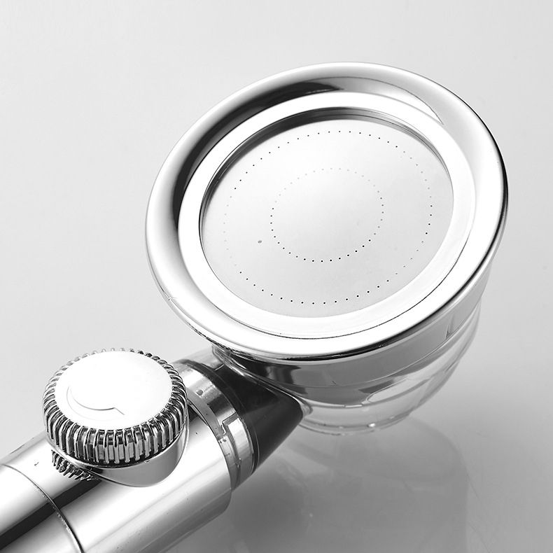 BowLift | Modern Standard Shower Head Round Metal Adjustable Spray Pattern Shower Head