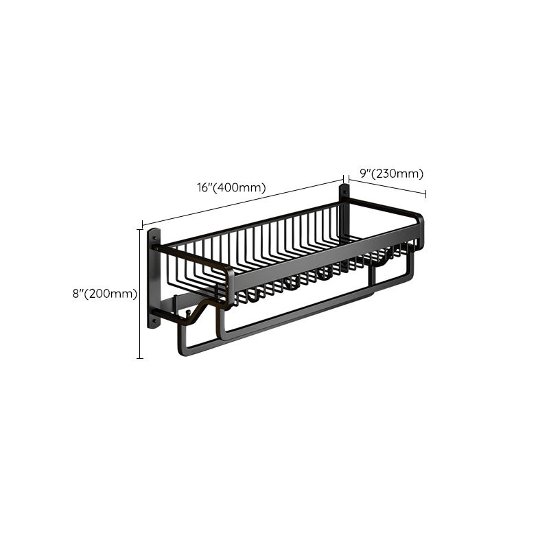 BowLift | Matt Black 2-piece modern bathroom accessories as a single item or as a set with bath shelf