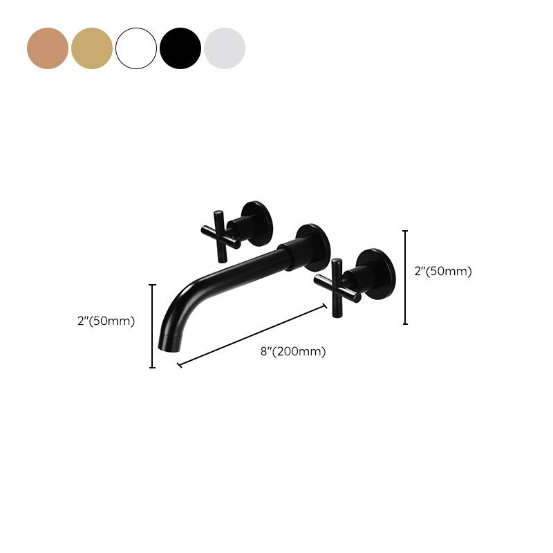 BowLift | 3 holes faucet 2 cross handle wall-mounted faucet for the bathroom