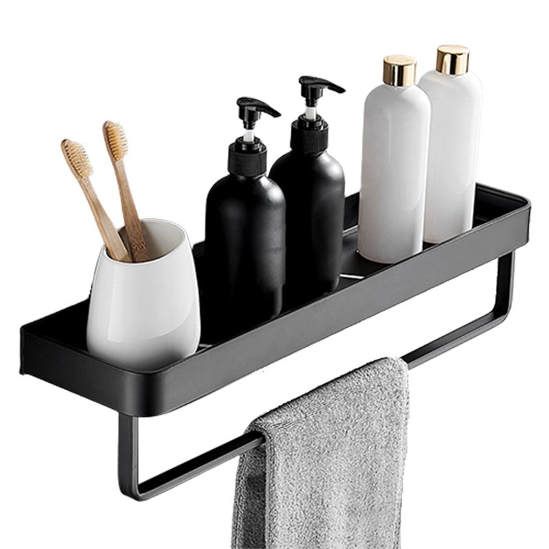 BowLift | Matt Black Bathroom Set Modern 1/2 - Piece Stainless Steel Bathroom Shelf