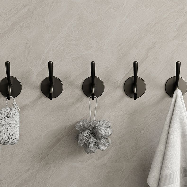 BowLift | 10-piece Bathroom Accessory Set Modern Matte Grey Bathrobe Hooks