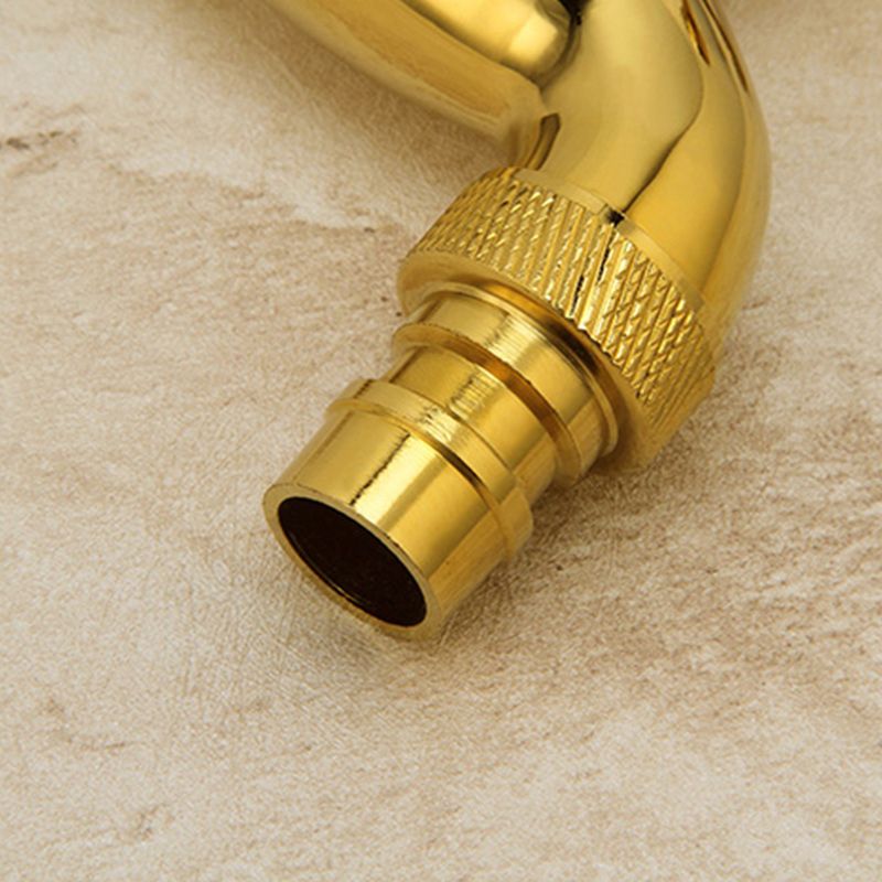 BowLift | Glam Wall-mounted Bathroom Faucet Cross Handle Low Arc Round Basin Faucet