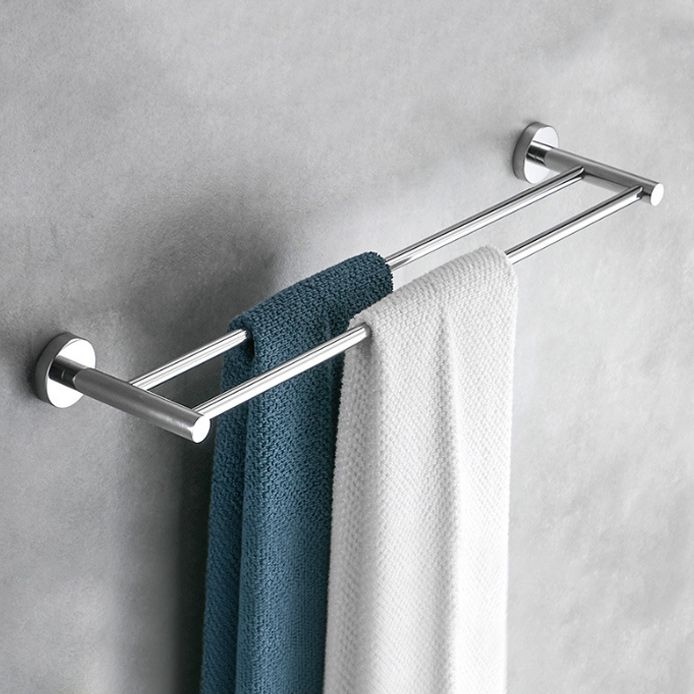 BowLift | Polished Chrome Modern Bathroom Accessories Set with Towel Bar/Paper Holder